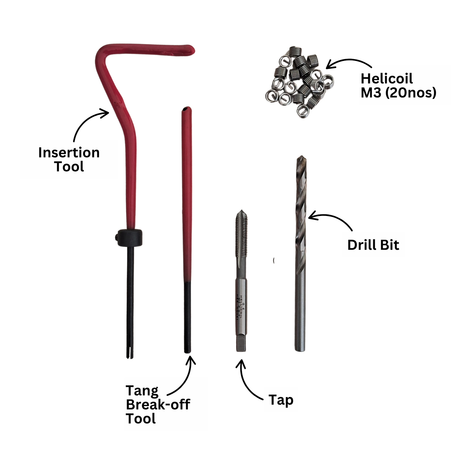 M3 Helicoil Thread Repair Kit