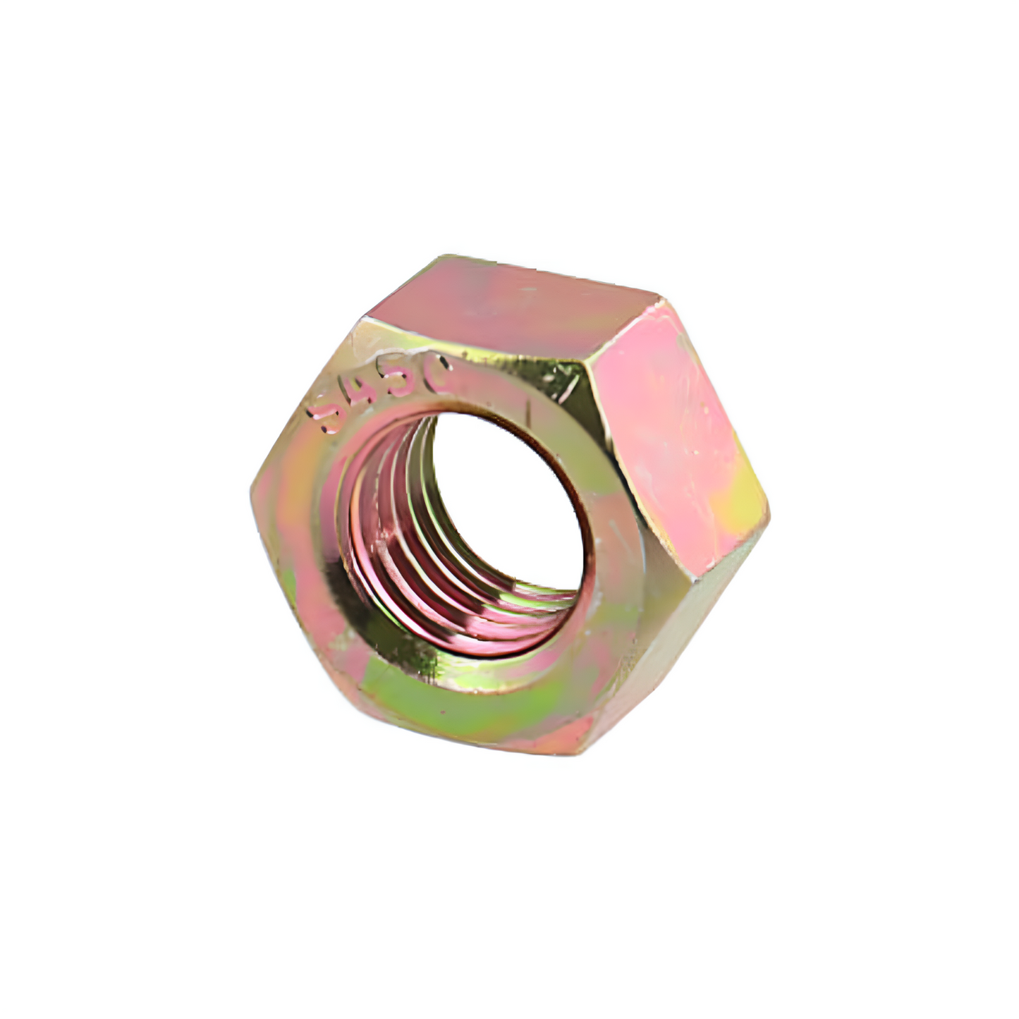 M3 Hex Nut Mild Steel with Yellow Zinc Plating