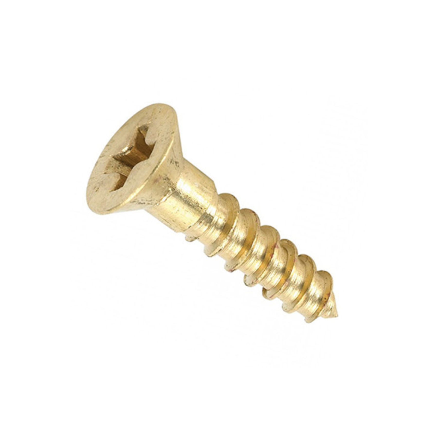 No.4(2.9mm) X 15mm Phillips CSK Brass Self Tapping Wood Screw