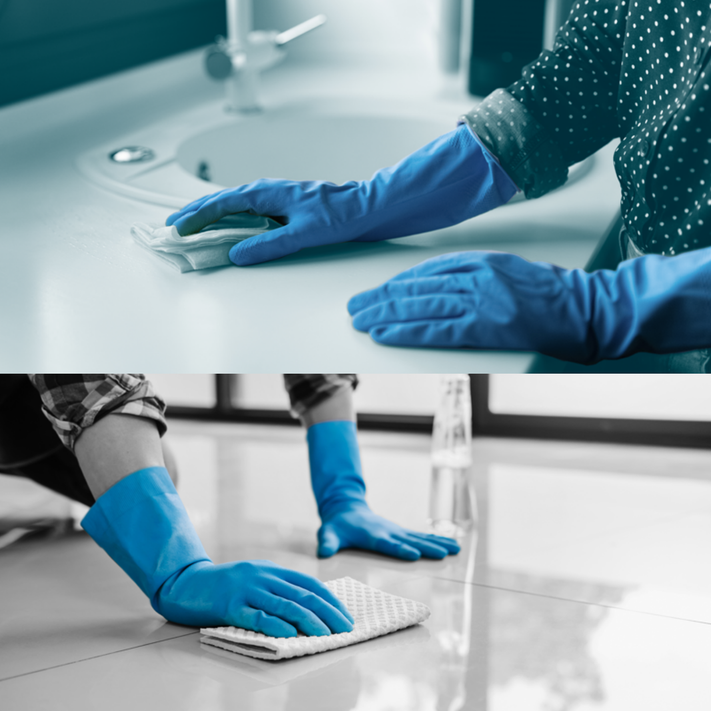 Rubber Safety Gloves Large (1 pair)