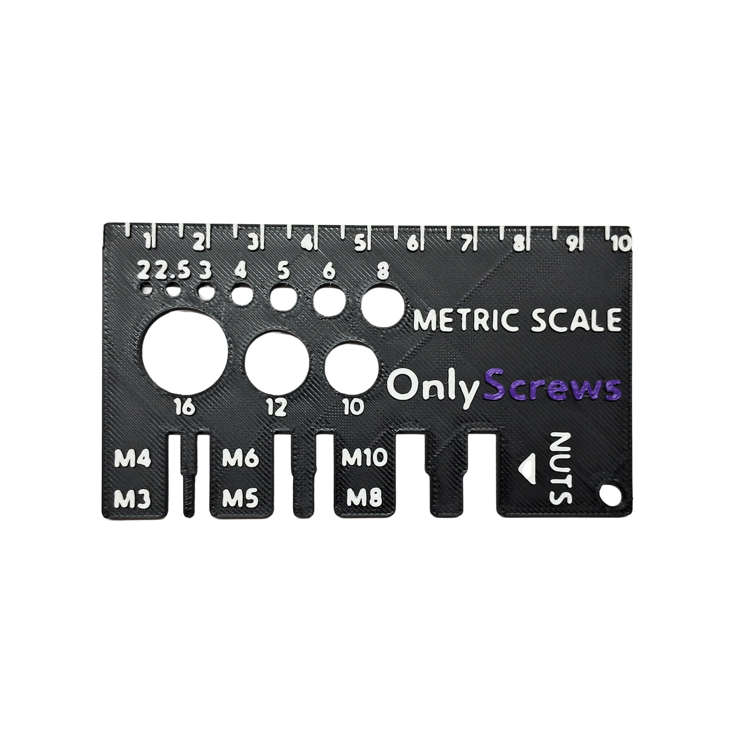 OnlyScrews Metric Scale 3D Printed
