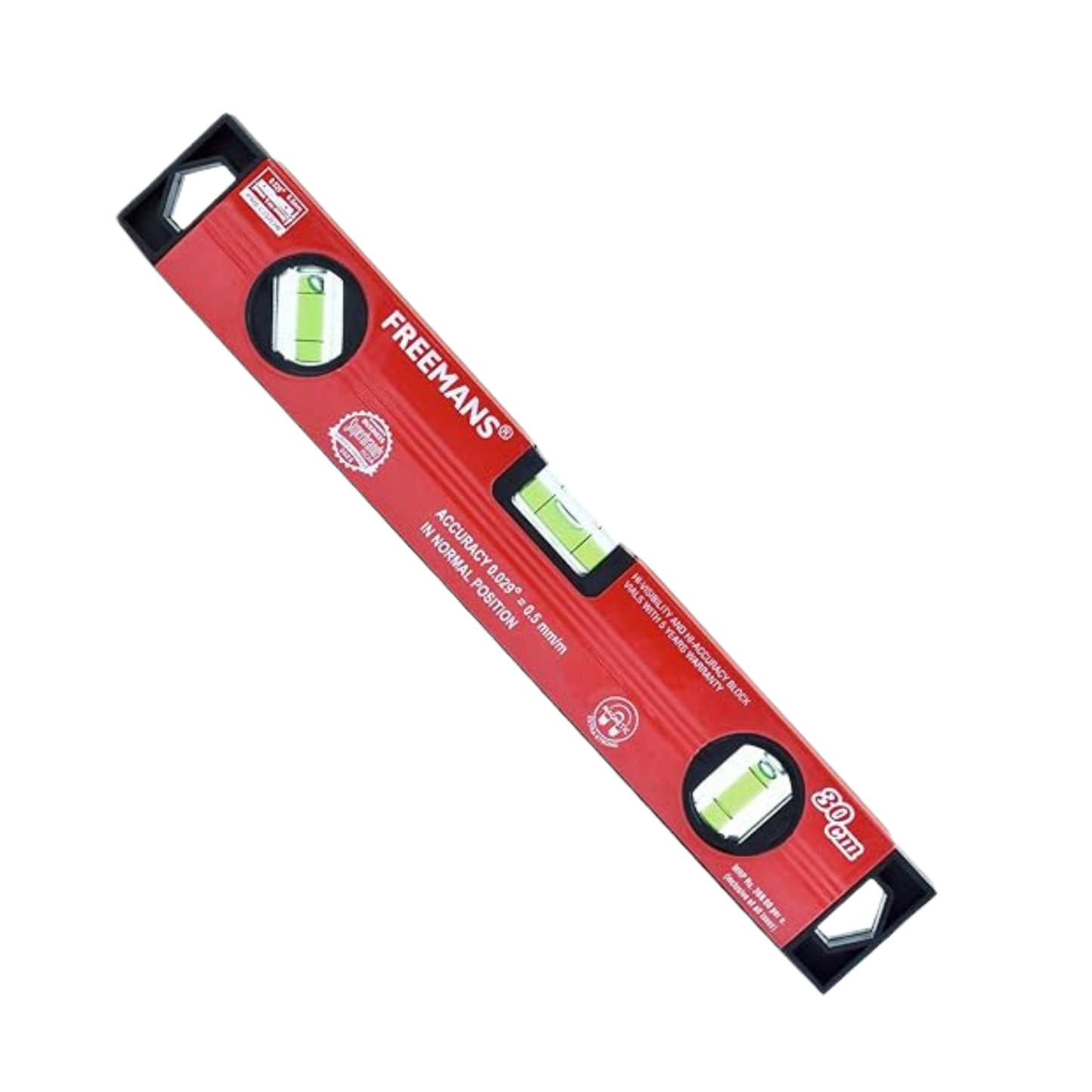 Box Section Aluminum Spirit Level with Magnet 30cm