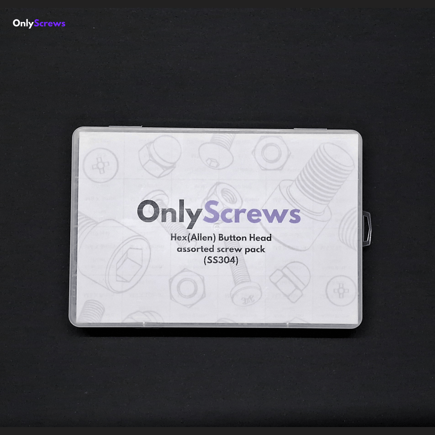Hex(Allen) Button Head Assorted Screw Pack M3, M4 & M5 (SS304) - OnlyScrews