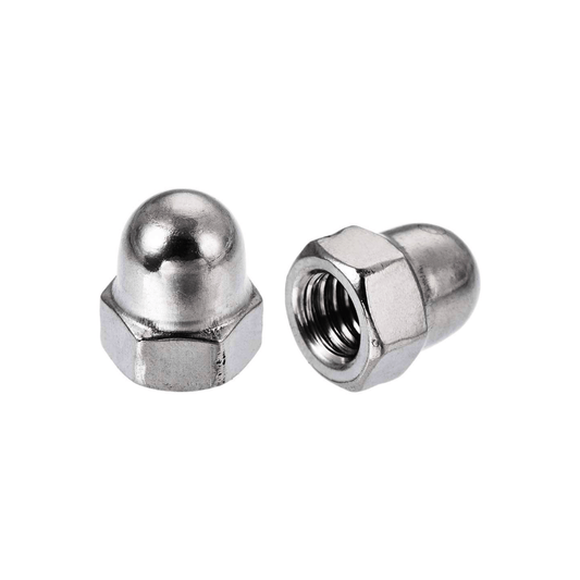 M10 Dome Nuts Mild Steel with Zinc Plating (Dia. 10mm) - OnlyScrews