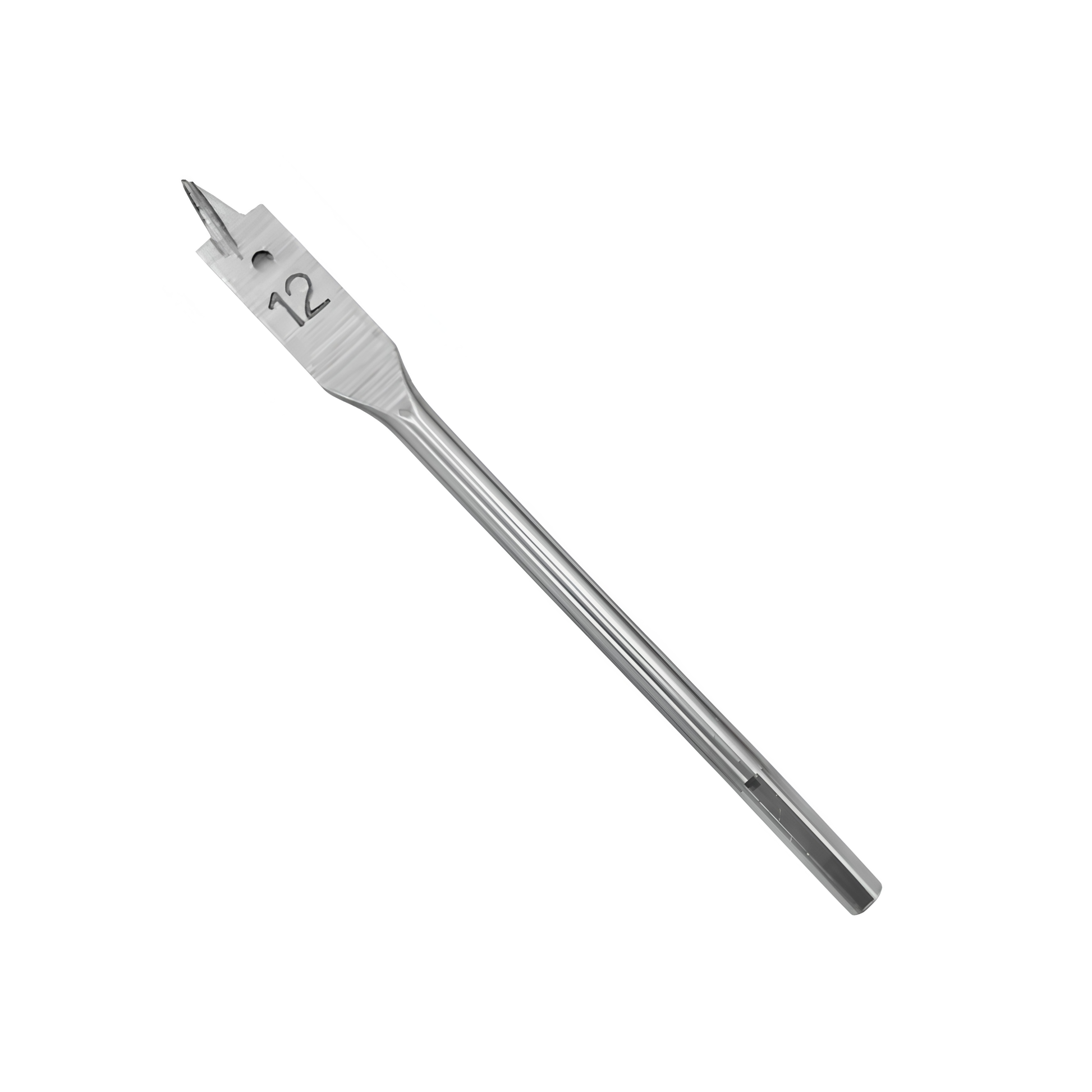 12mm Flat Wood Drill Bit with Hex Shank