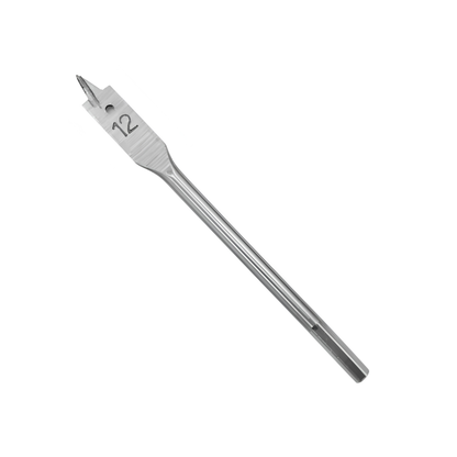12mm Flat Wood Drill Bit with Hex Shank