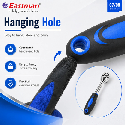 Eastman 1/2 Inch Oval Head Ratchet for Automobiles, Bike & Car Repair