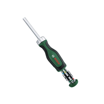Bosch Ratchet Screwdriver with 12 Interchangeable Bits