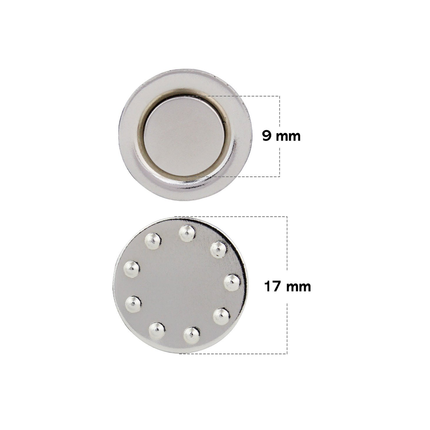 17mm Round Name Badge Magnet