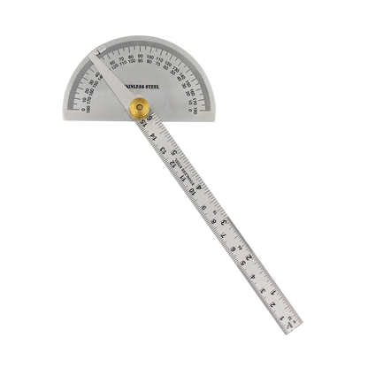 180 Degree Protractor – Angle Finder, graduated Ruler with heavy duty brass adjusting nut