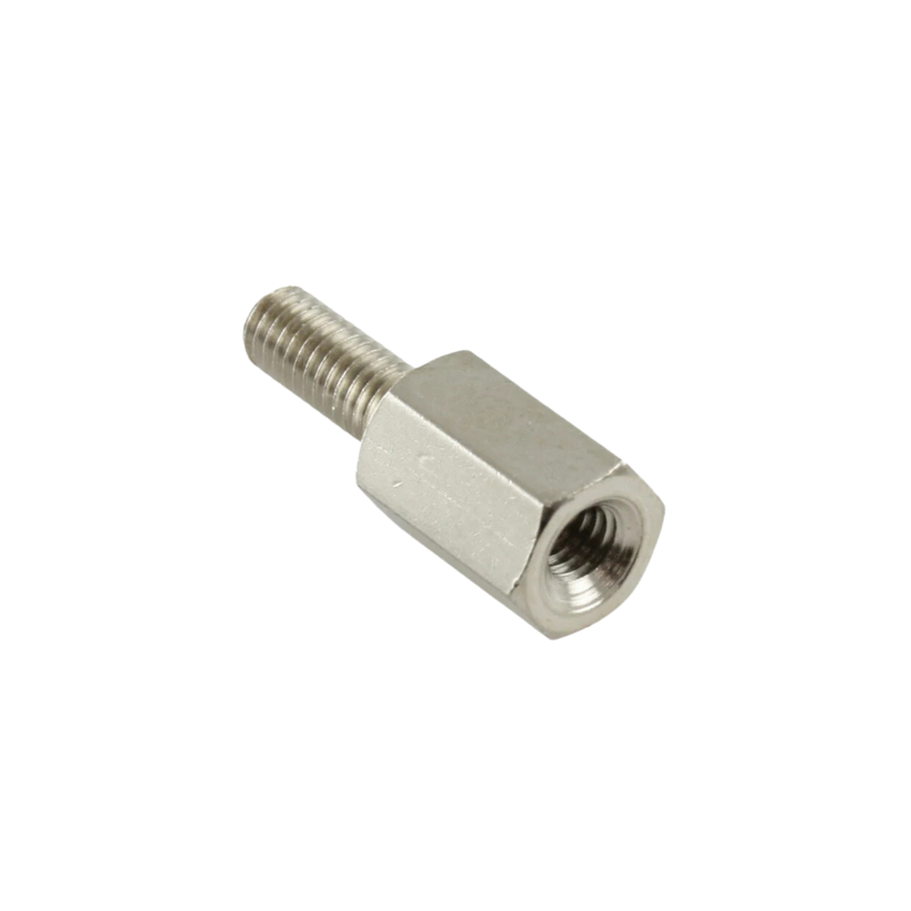 M2.5 X 4mm Male to Female Brass with Nickel plating Hex Threaded Stand ...