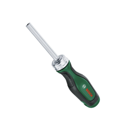 Bosch Ratchet Screwdriver with 12 Interchangeable Bits