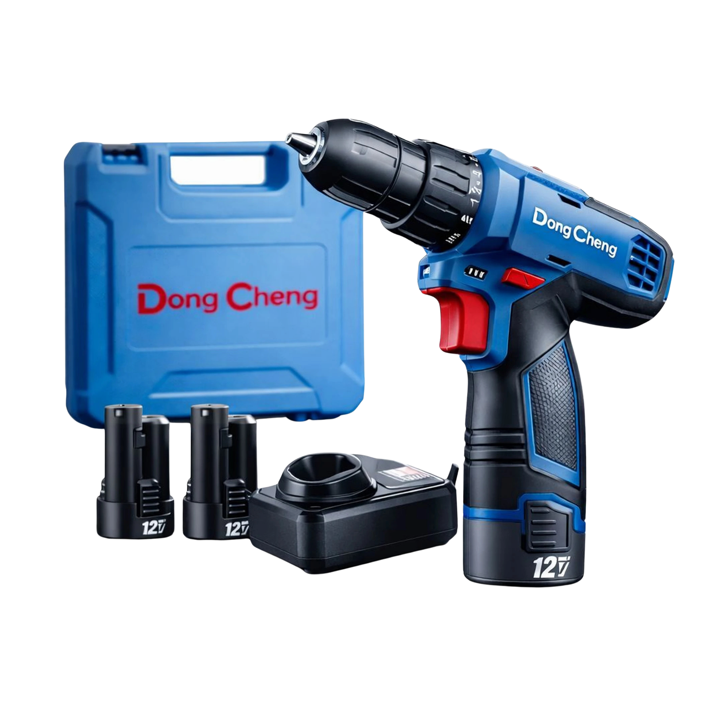 Dong Cheng 12V Cordless Drill DCJZ1202E – 35Nm Power, 2-Speed, Rechargeable Drill Machine for Wood, Metal & DIY Use