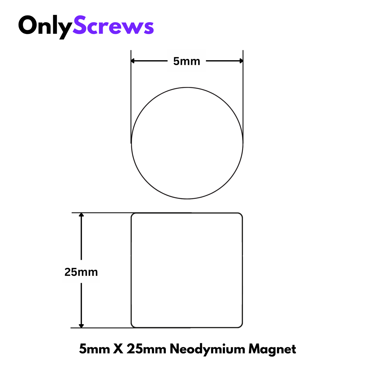 5mm Diameter Neodymium Disc Magnets N35