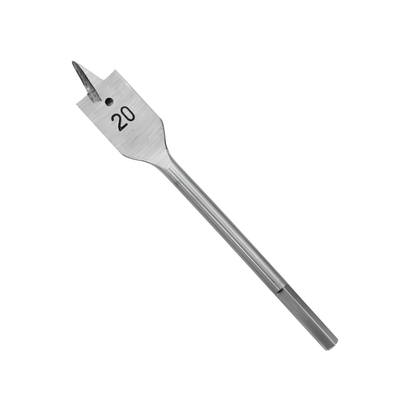 20mm Flat Wood Drill Bit with Hex Shank 