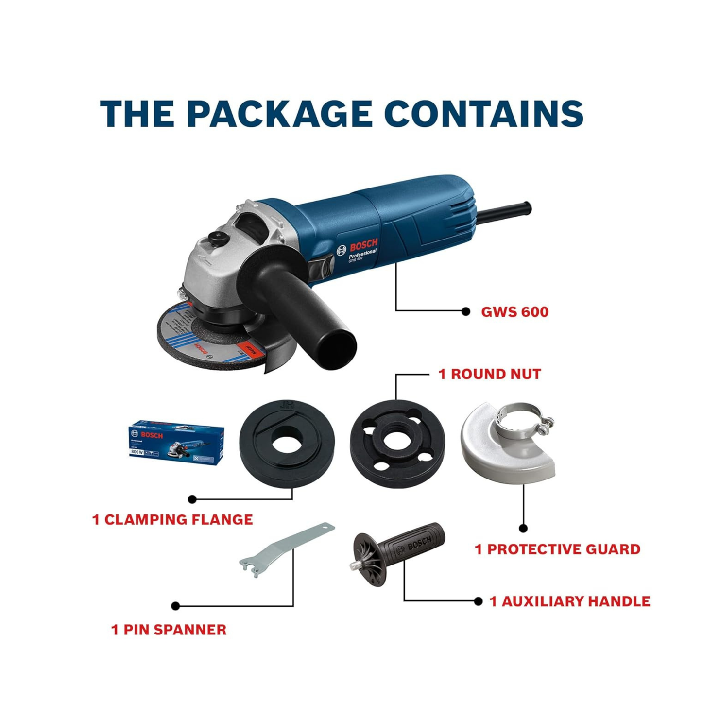 Bosch GWS 600 Professional 670W Angle Grinder