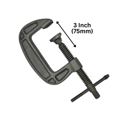 3 Inch (75 mm) C Clamp Mild Steel Drop Forged