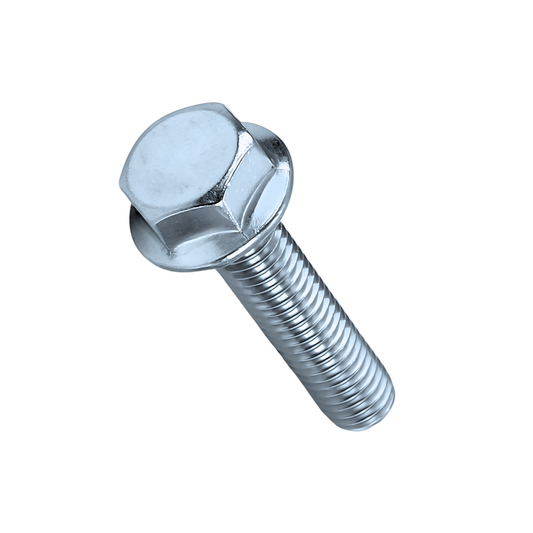 M5 X 40mm Flanged Hex Bolt High Tensile(8.8) with Zinc Plating (Dia: 5mm, Length: 40mm)