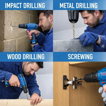 Dong Cheng 12V Cordless Drill DCJZ1202E – 35Nm Power, 2-Speed, Rechargeable Drill Machine for Wood, Metal & DIY Use