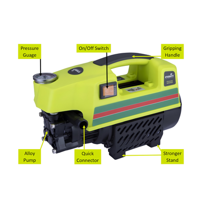Eternity P3 Series Electric High Pressure Washer P3PW880R – 2100 W | 140 Bar | Brushless Motor | 390 L/h