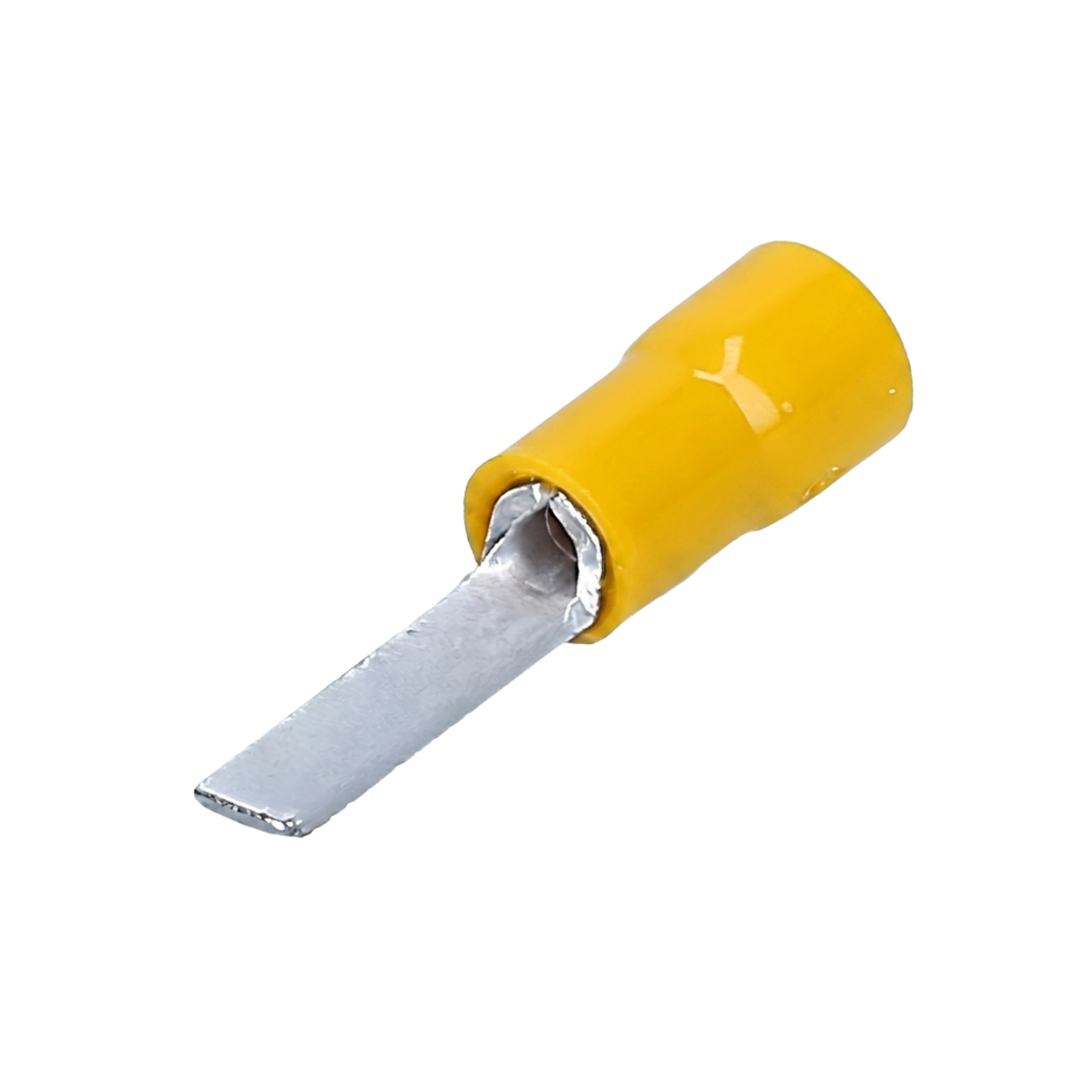 6 Sq.mm Insulated Copper Flat Crimp Terminal Lug Connector