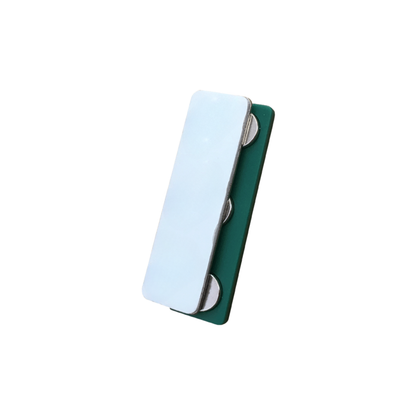 45mm X 13mm Rectangular Name Badge Magnet with Self-Adhesive Foam Tape & Nickel-Plated Steel Plate