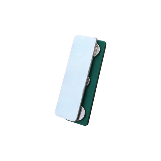 45mm X 13mm Rectangular Name Badge Magnet with Self-Adhesive Foam Tape & Nickel-Plated Steel Plate