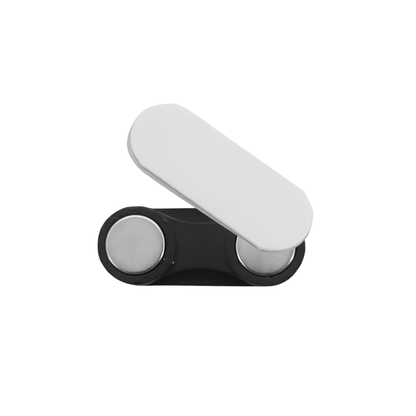33mm X 13mm Curved Rectangular Name Badge Magnet with Self-Adhesive Foam Tape & Nickel-Plated Steel Plate