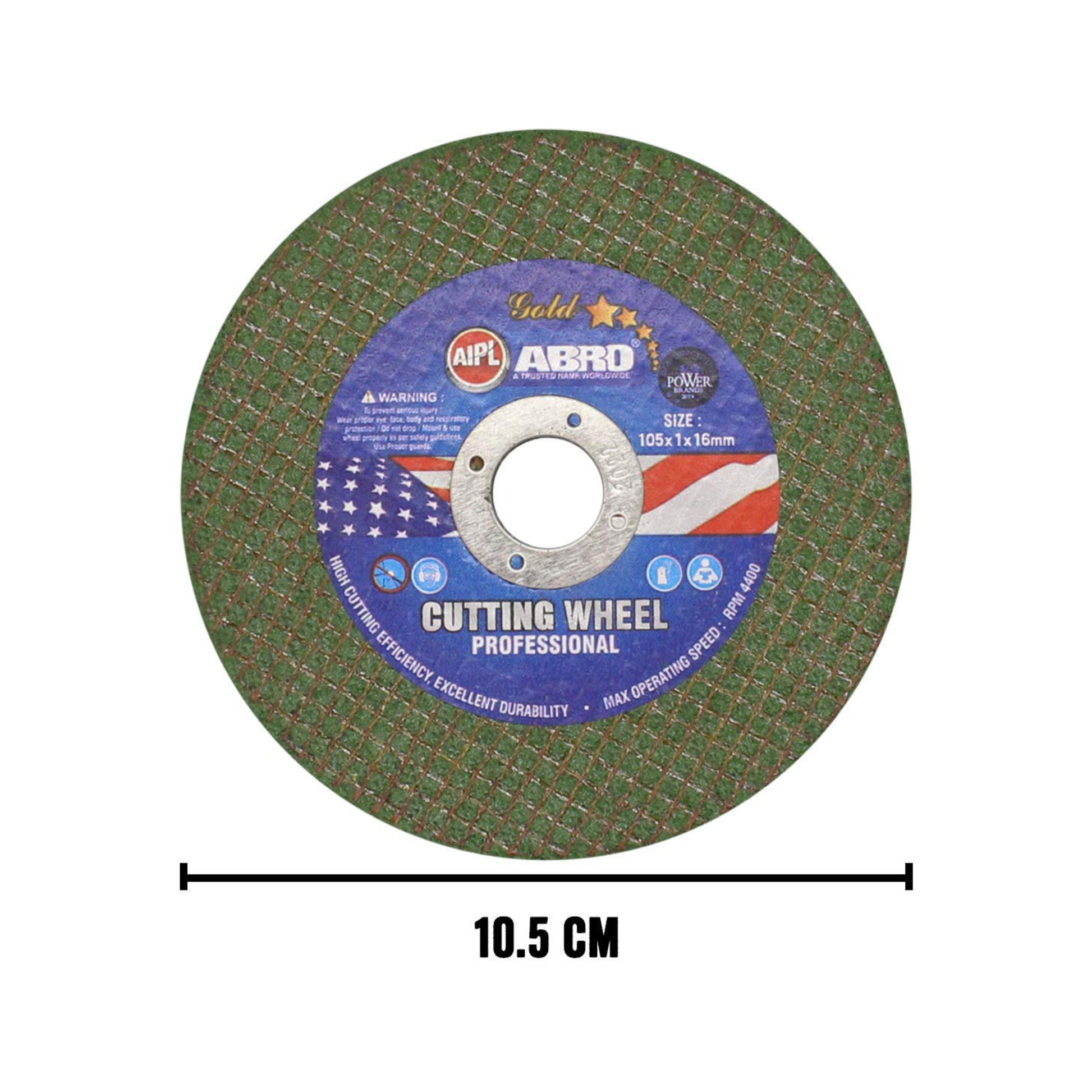 ABRO 4 Inch Cut Off Wheel Green
