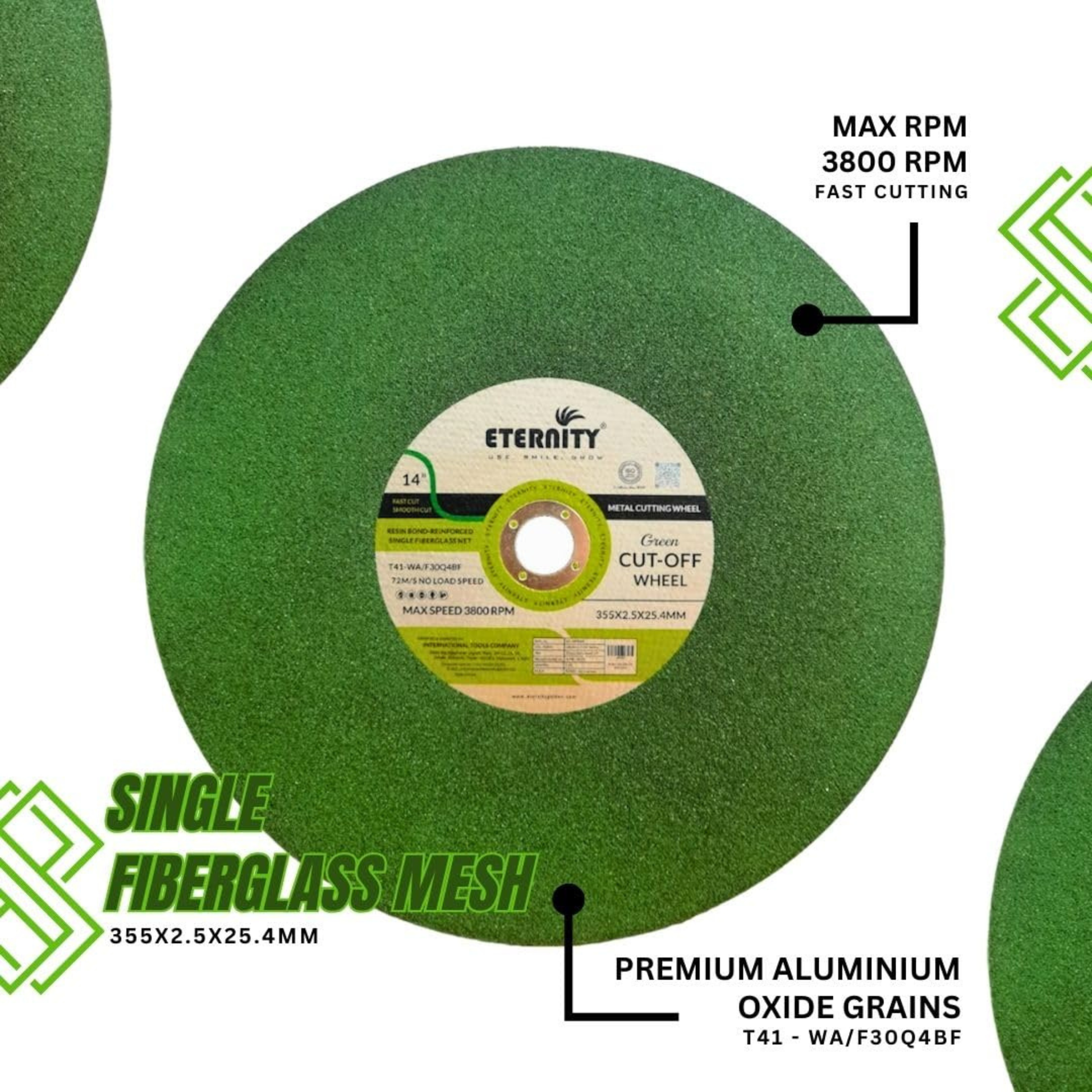 Eternity 14 Inch Cut Off Wheel Green