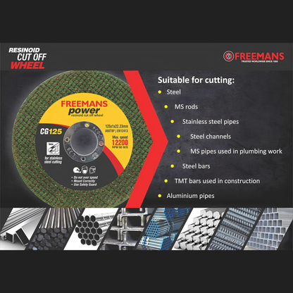 FREEMANS 5 Inch Double Net Cut Off Wheel Green