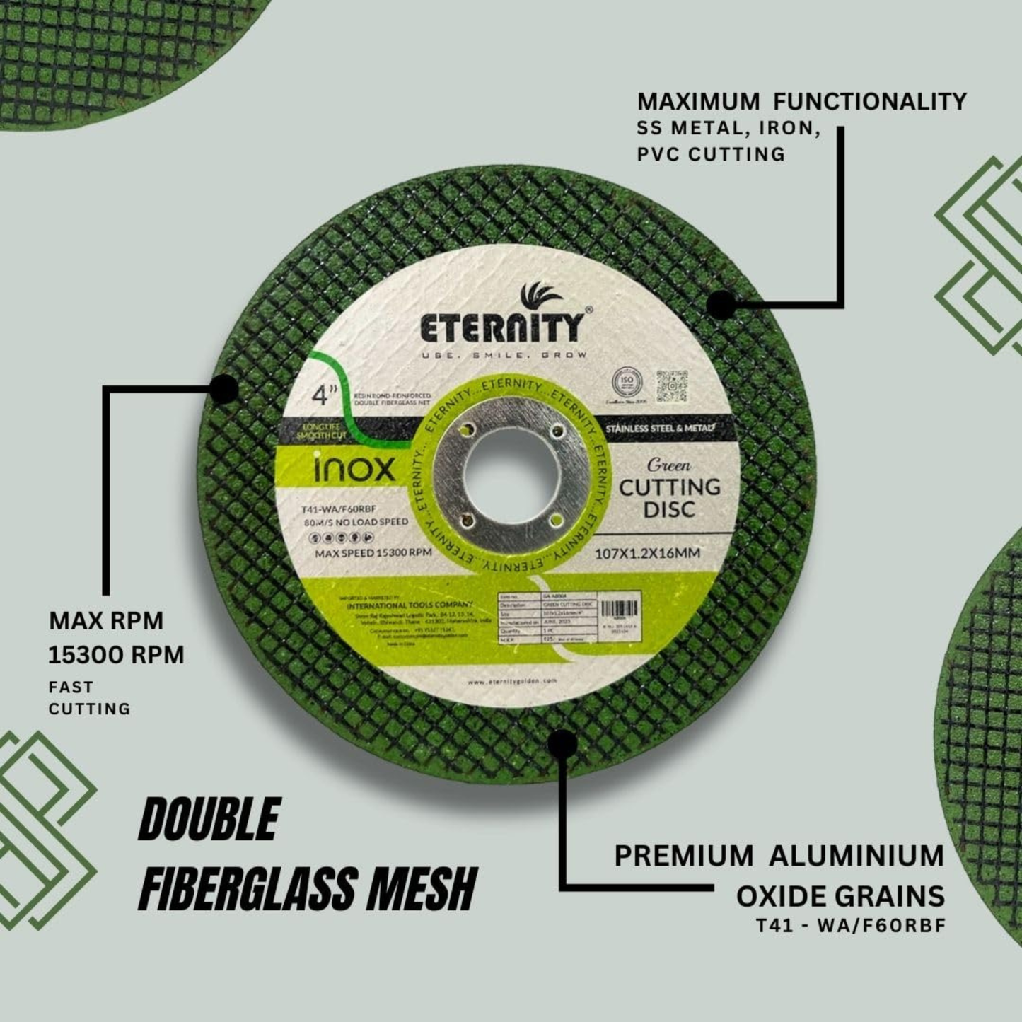 Eternity 4 Inch Cut Off Wheel Green