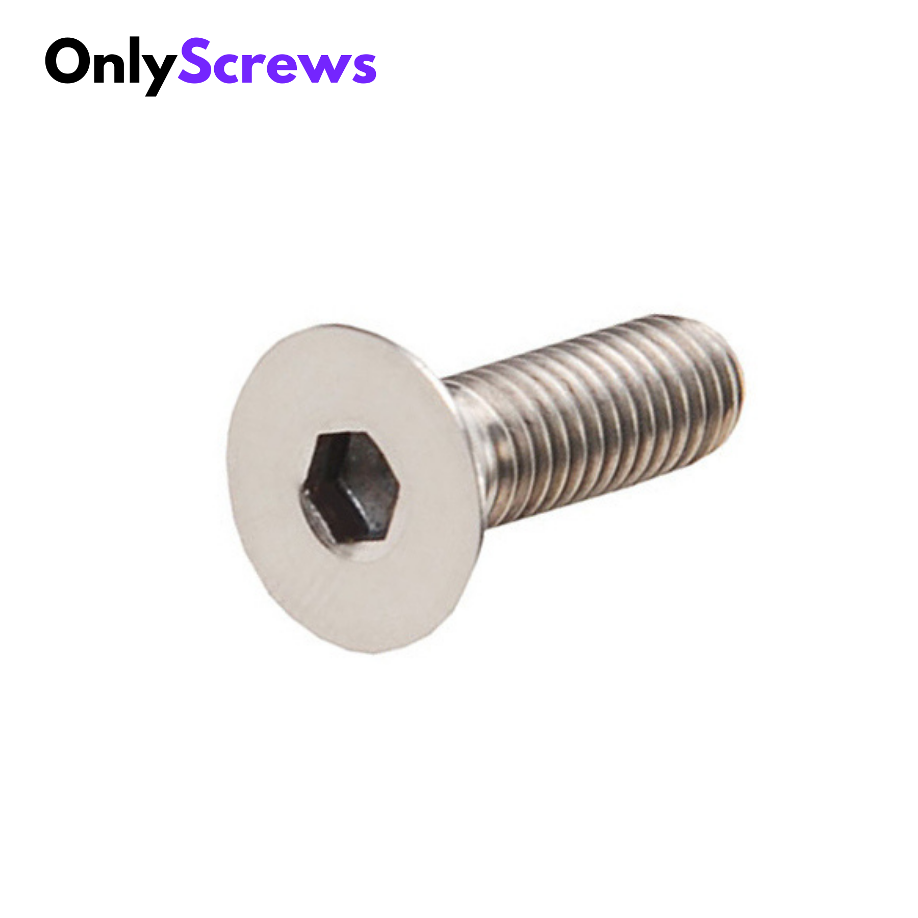 M3 X 6mm Hex (Allen) CSK SS 304 Screw (Dia. 3mm, Length 6mm) – OnlyScrews
