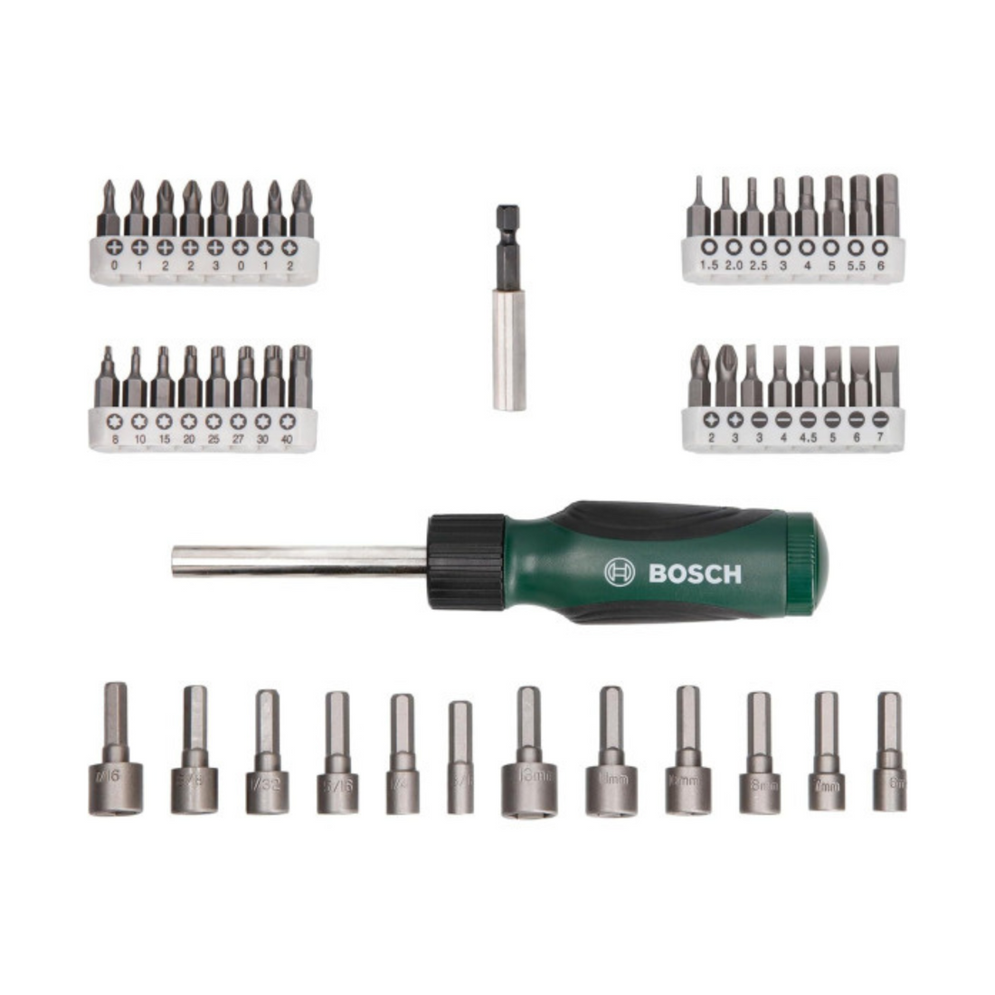 Bosch Ratchet action Screw Driver Bit (Set of 46 Pcs) – OnlyScrews