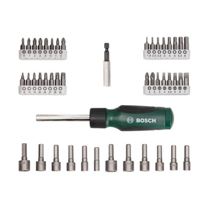 Bosch Ratchet action Screw Driver Bit (Set of 46 Pcs)