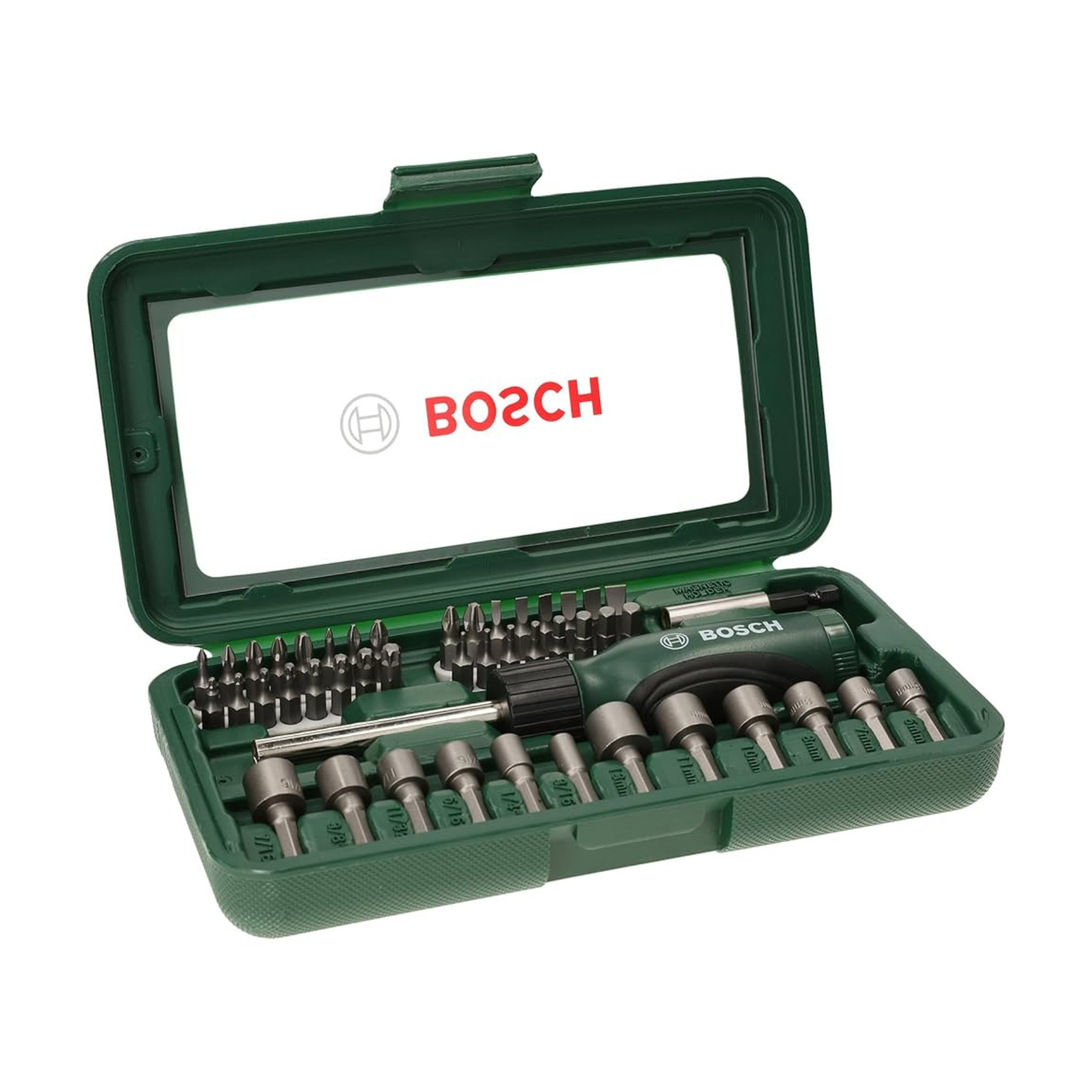 Bosch Ratchet action Screw Driver Bit (Set of 46 Pcs)