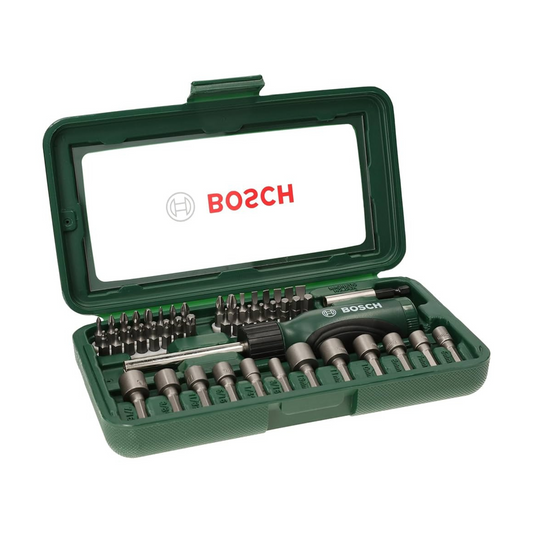 Bosch Ratchet action Screw Driver Bit (Set of 46 Pcs)