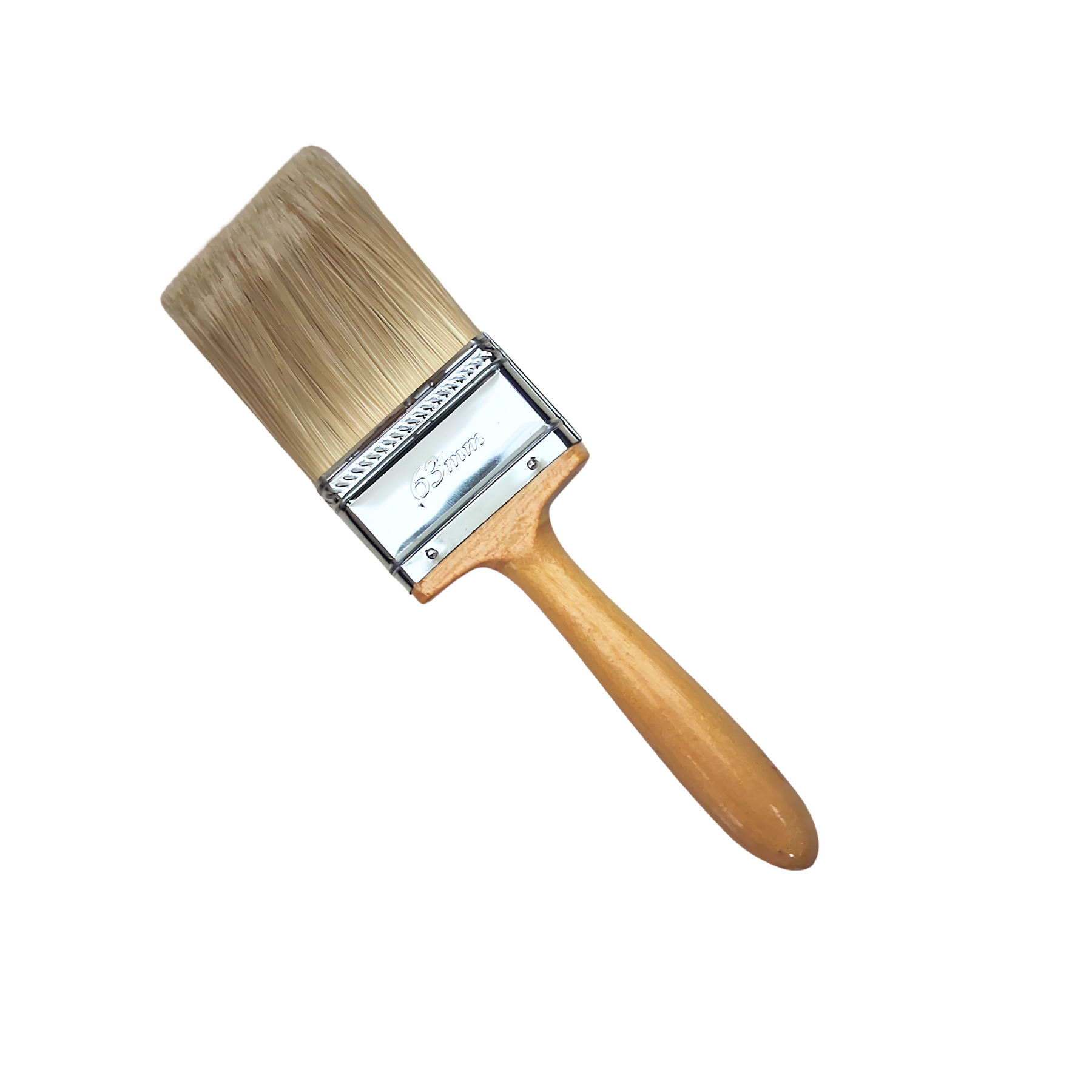 Crown 63mm Premium Paint Brush with DuPont Filament Bristles & Wooden Handle