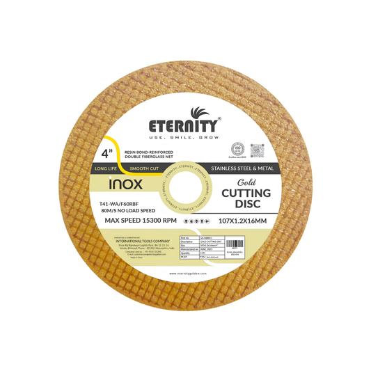 Eternity 4 Inch Cut Off Wheel Gold