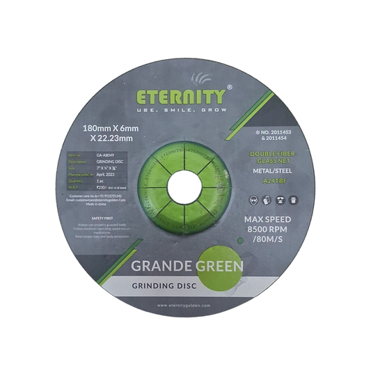 Eternity 7 Inch Grinding Wheel Green