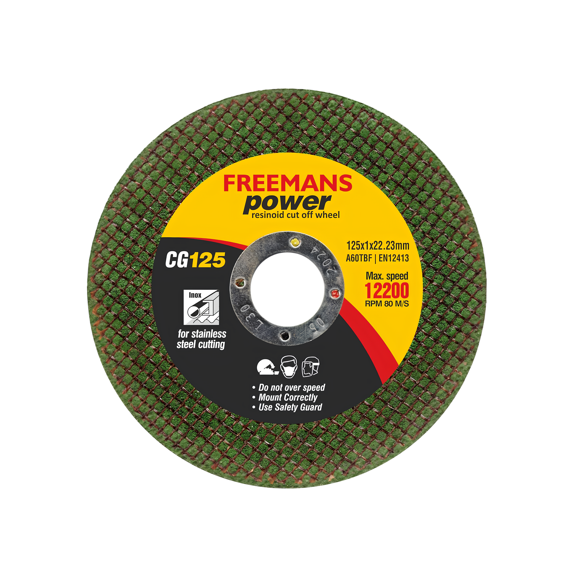 FREEMANS 5 Inch Double Net Cut Off Wheel Green