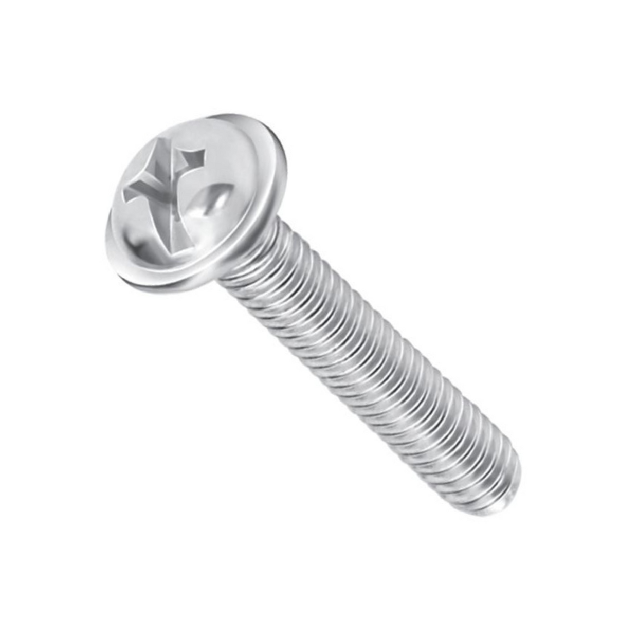 M3 X 25mm Flanged Combination head washer head SS 304 Screw (Dia. 3mm ...