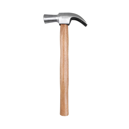 500 g Claw Hammer Drop Forged Steel Polished Hitting Face Wooden Handle