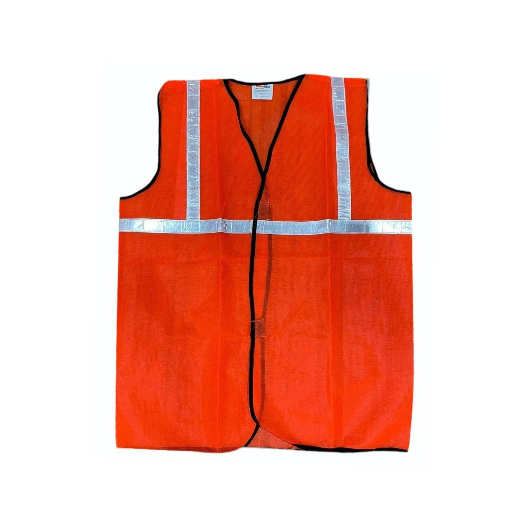 Hi Visibility Netted 1 inch Reflective Safety Jacket (Red)