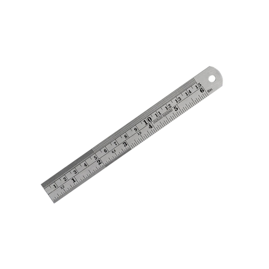 6 inch/15 cm Stainless Steel Metal Ruler/Scale