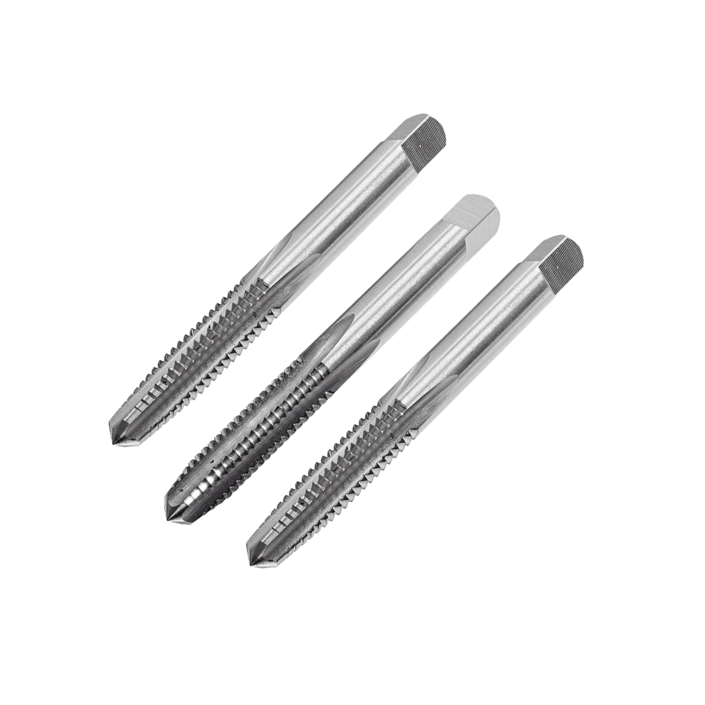 M3 X 0.5mm Carbon Steel Hand Tap Set of 3 Male Tip