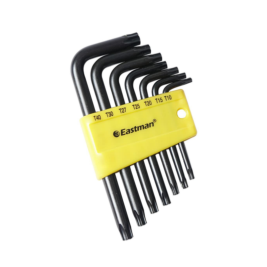Eastman 7 Pcs Torx/Star Allen Key Set Chrome Vanadium Steel