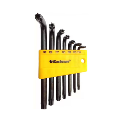 Eastman 7 Pcs Torx/Star Allen Key Set Chrome Vanadium Steel