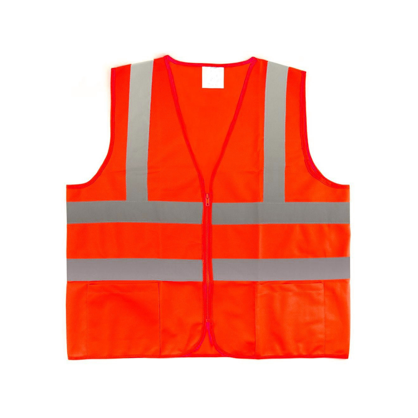 Hi Visibility 2 inch Reflective Safety Jacket with Zipper