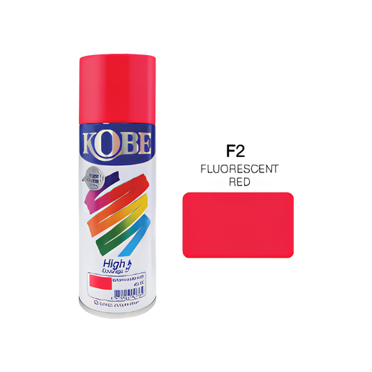 Kobe F2 Fluorescent Red Acrylic Lacquer Color Spray